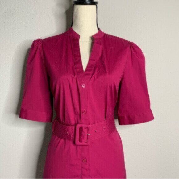 NWT Veronica Beard Molly Cotton-Blend Belted Mini Dress - Picture 13 of 15